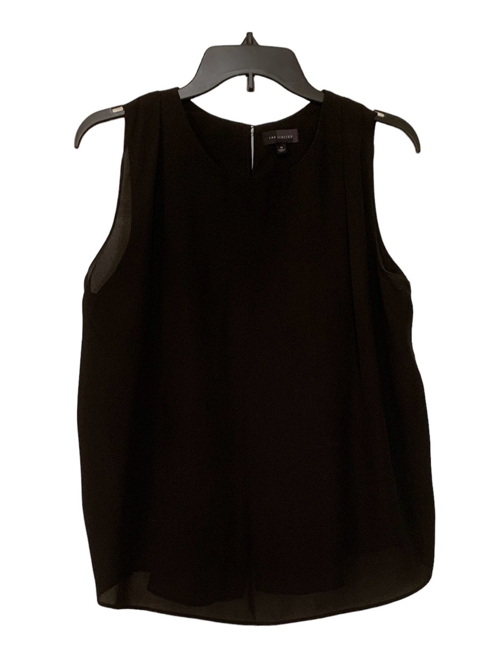 The Limited black sleeveless tank top with waterfall back size medium!